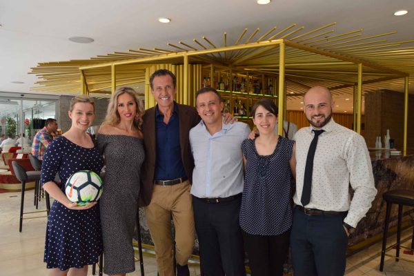 Grabación spot con Jorge Valdano